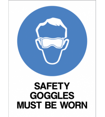 SAFETY GOOGLES MUST BE WORN